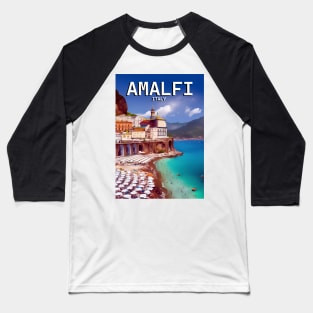 Italy Amalfi Retro Vintage Travel Souvenir Baseball T-Shirt